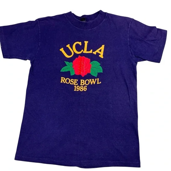Anvil Shirts Vintage Ucla 986 Rose Bowl Single Stitch Tshirt